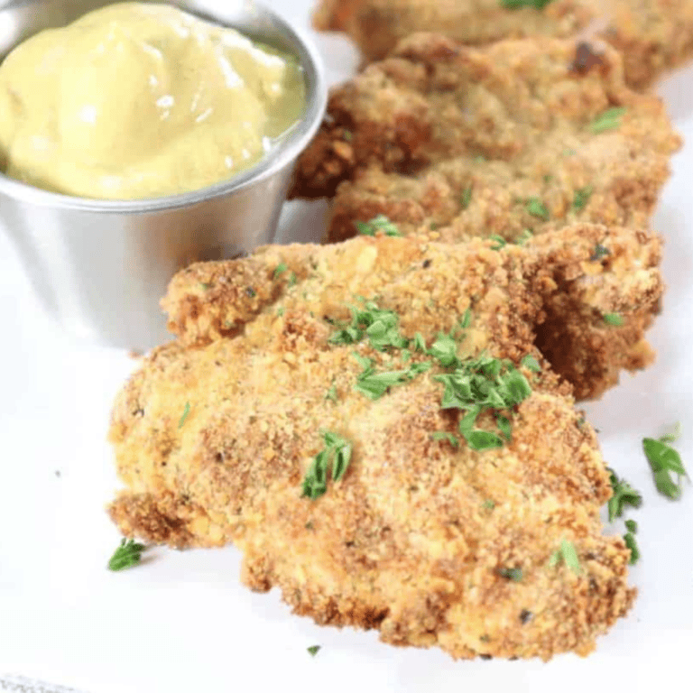 Air Fryer Chicken Thigh Schnitzel - Fork To Spoon