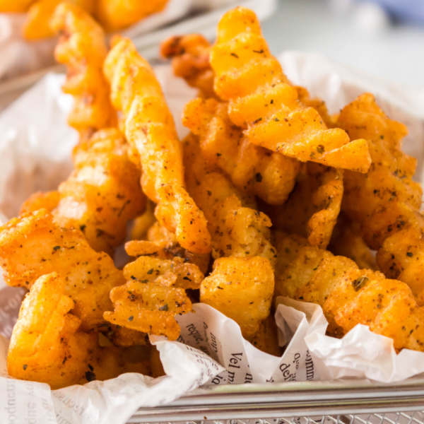 Frozen Crinkle Fries in Air Fryer - Fork To Spoon