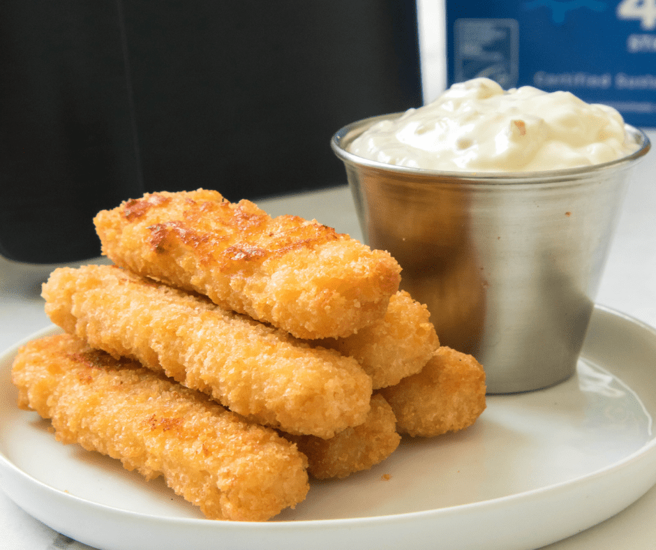 Crunchy Air Fryer Fish Sticks from Frozen