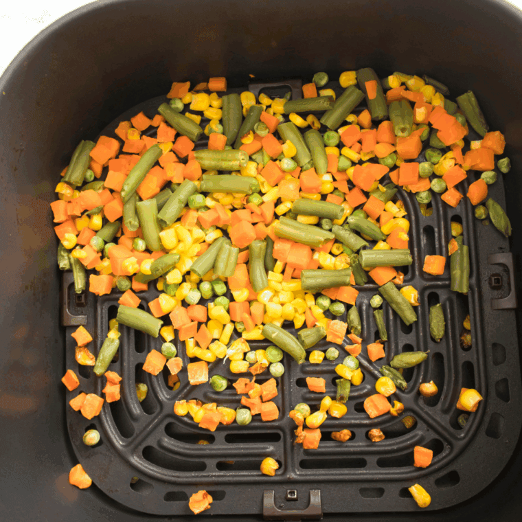 Air fryer frozen vegetables cooked to crispy perfection for a healthy side dish.