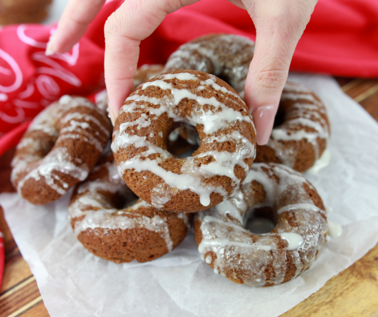Air Fryer Gingerbread Donuts Fork To Spoon