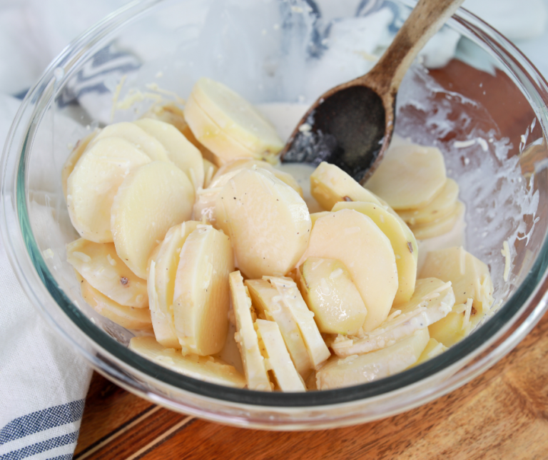 Air Fryer Potatoes au Gratin Fork To Spoon