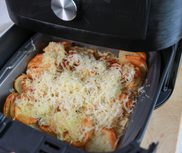 Air Fryer Potatoes au Gratin Fork To Spoon