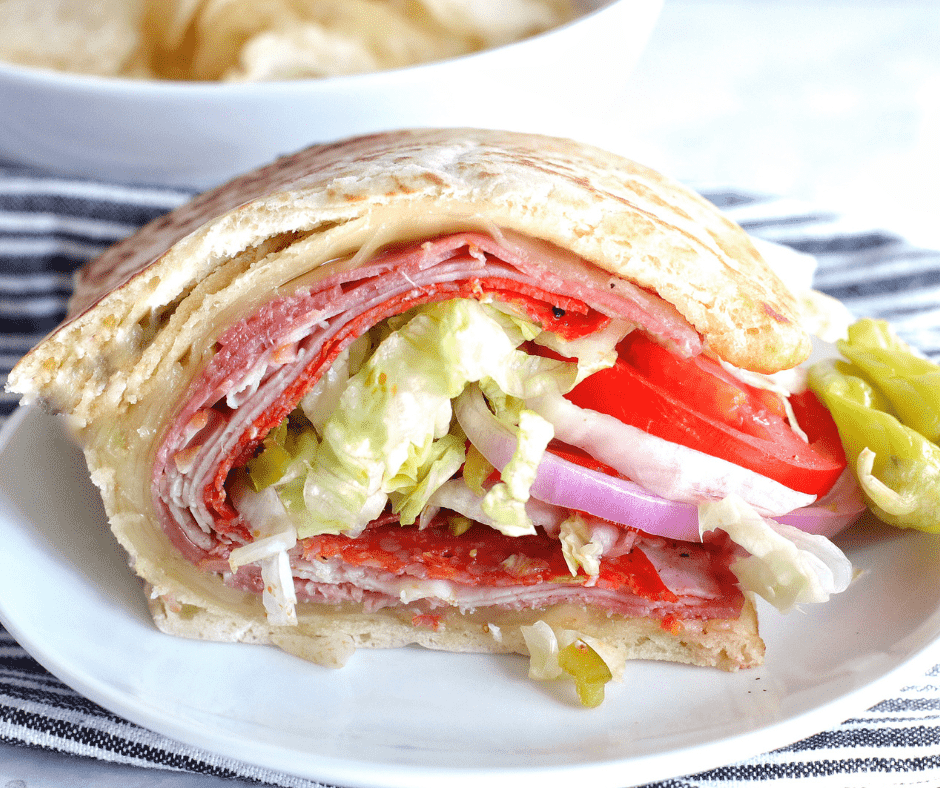 Air Fryer Flatbread Sandwich