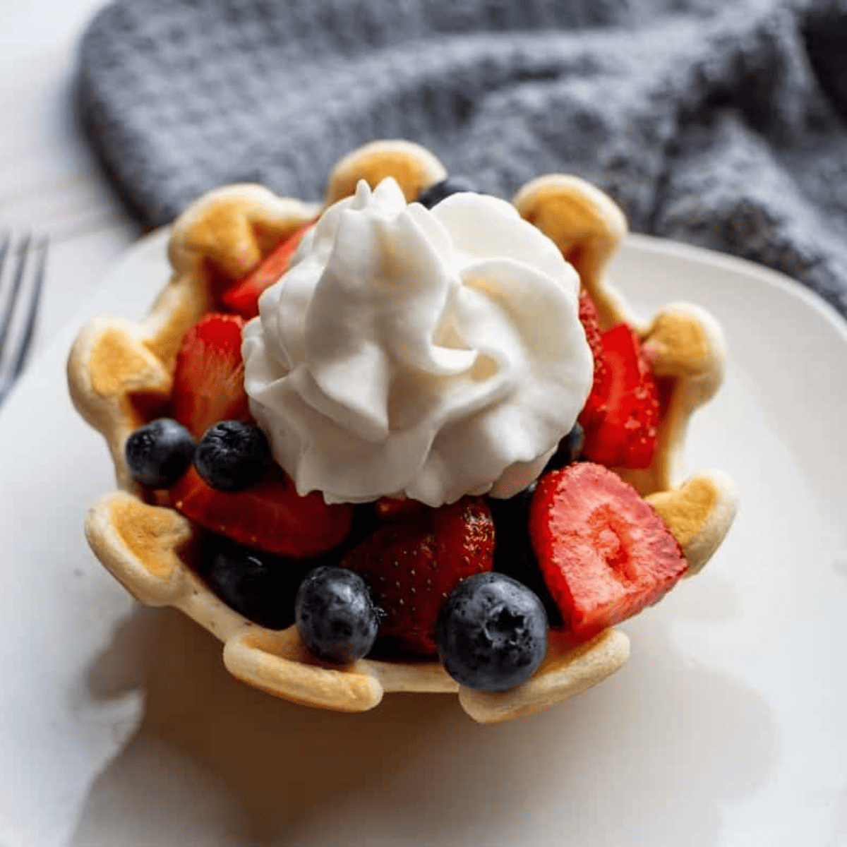 Air Fryer Waffle Bowl - Fork To Spoon