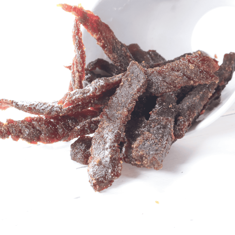 strips of beef jerky made in air fryer