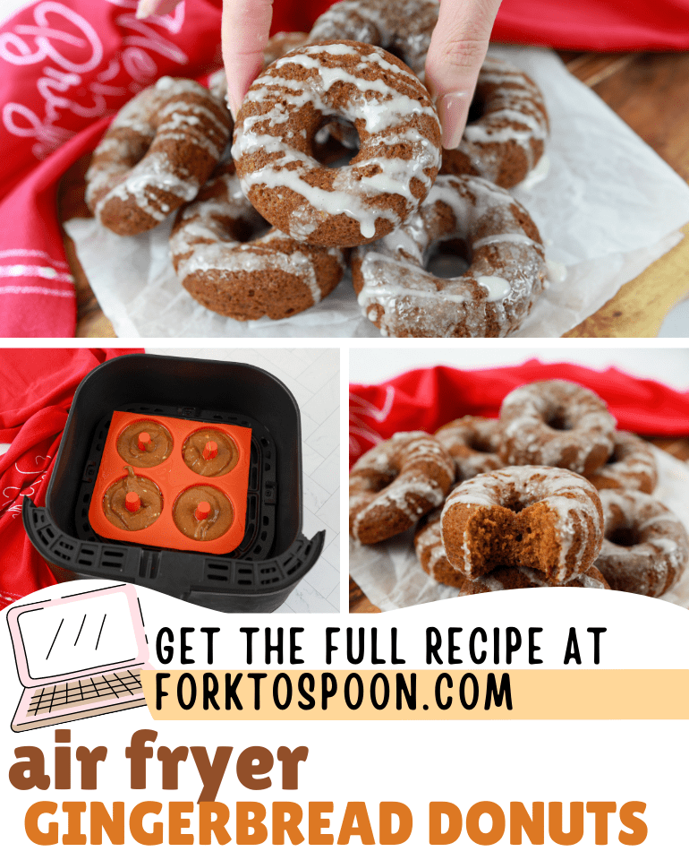 Air Fryer Gingerbread Donuts