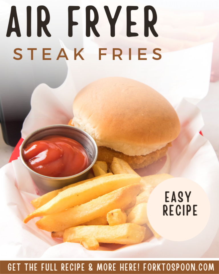 Air Fryer Frozen Steak Fries Fork To Spoon