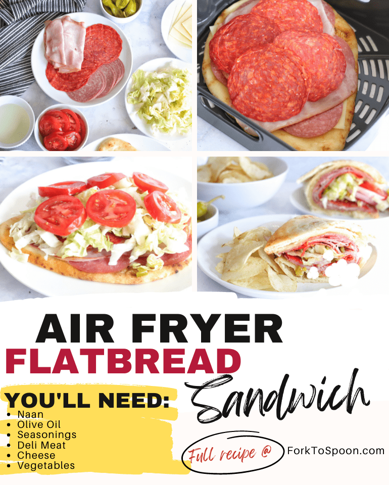 Air Fryer Flatbread Sandwich