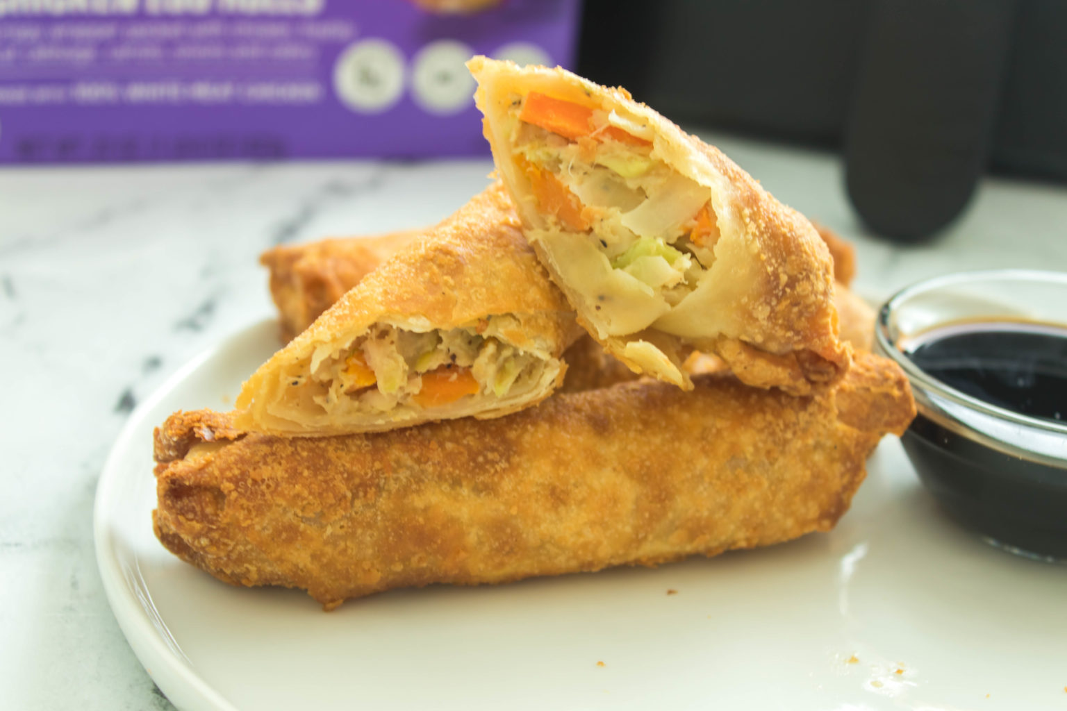 Frozen Egg Rolls In The Air Fryer Fork To Spoon