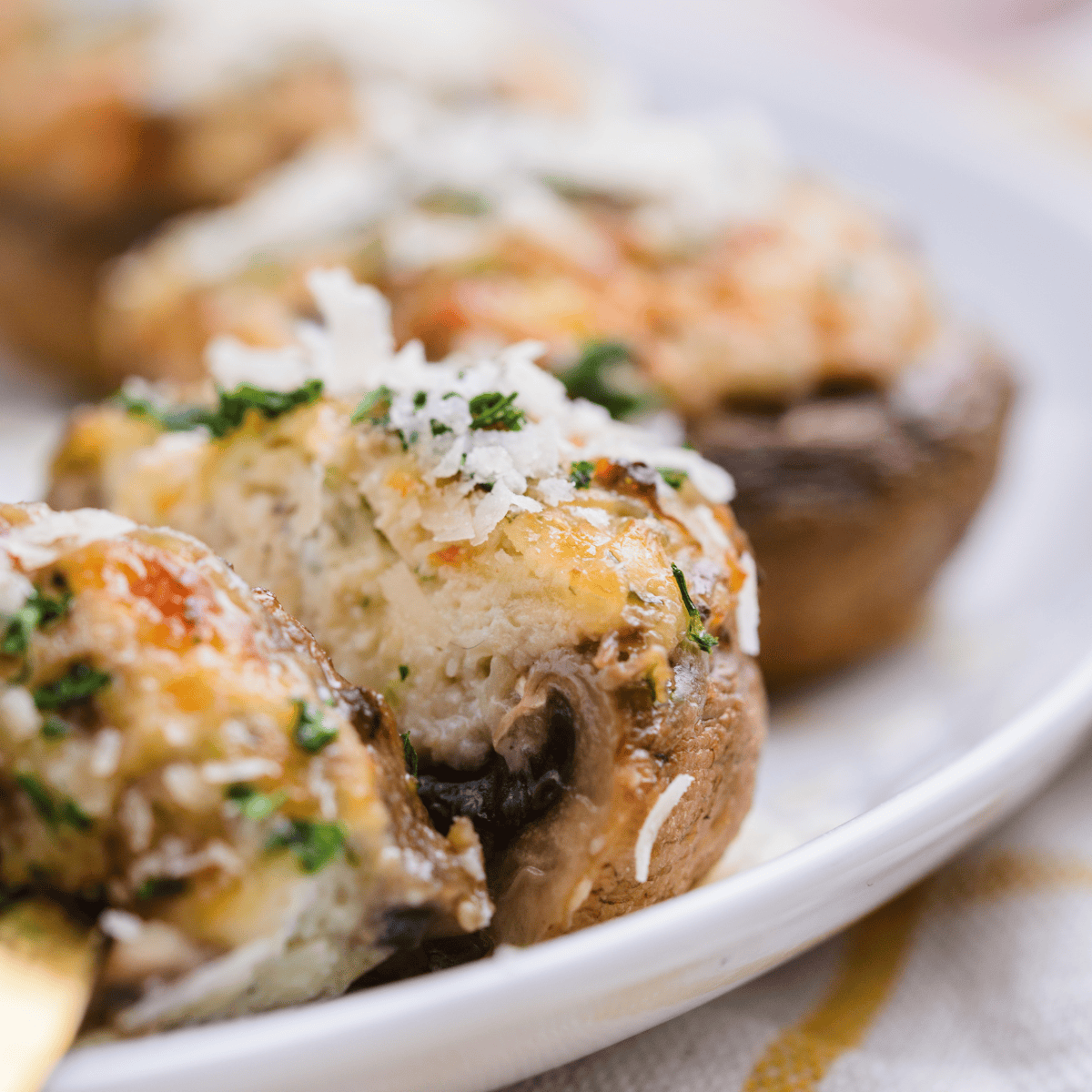 Air Fryer Crab Stuffed Mushrooms