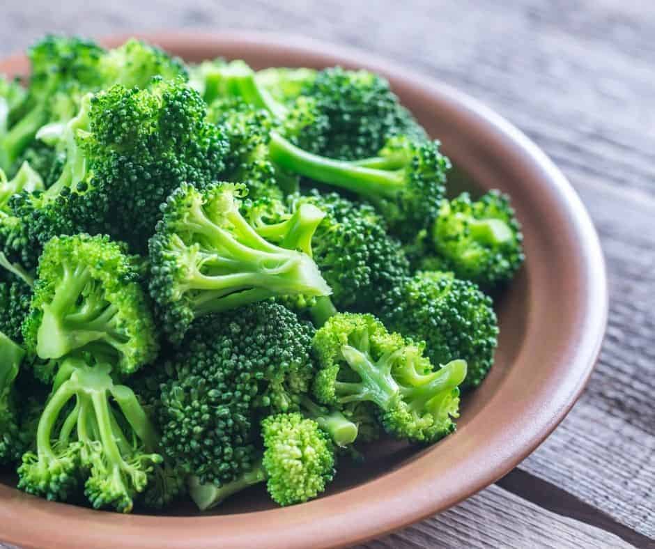 cooked broccoli in a bowl