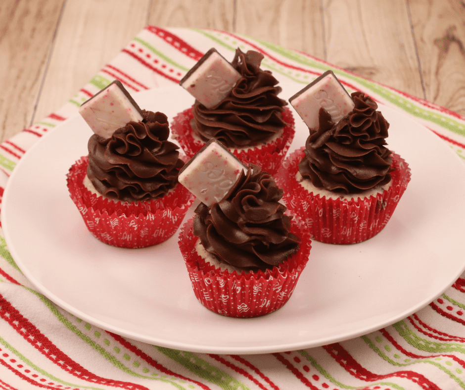 Air Fryer Andes Mint Cupcakes