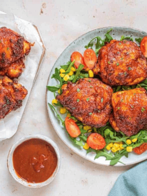 Crispy, spicy, and downright irresistible—these Air Fryer Buffalo Chicken Thighs bring the heat with every bite! Juicy on the inside and perfectly crispy on the outside, they’re coated in tangy buffalo sauce for the ultimate flavor punch. Whether you’re making them for game day, a quick dinner, or just a craving, these chicken thighs are a must-try!