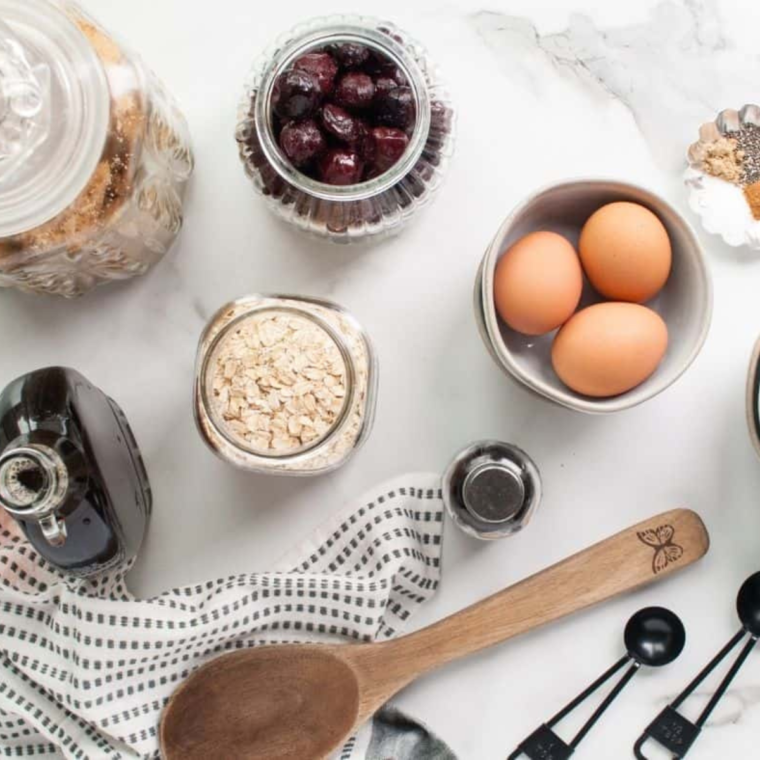 Ingredients Needed for cherry oatmeal