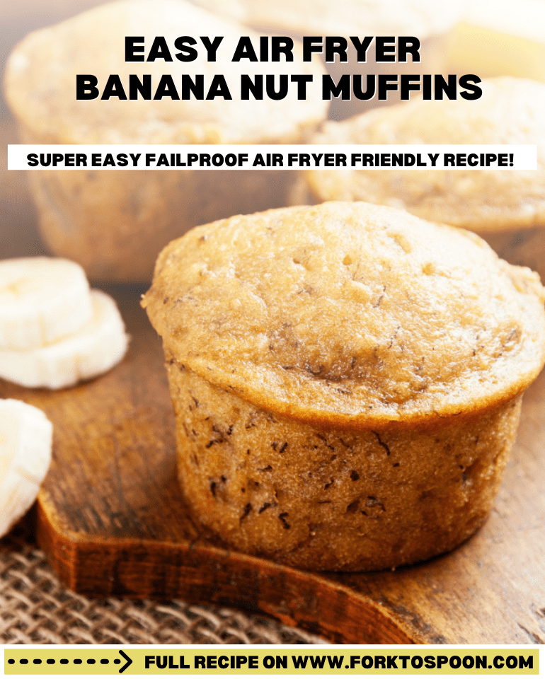 Air Fryer Banana Nut Muffins