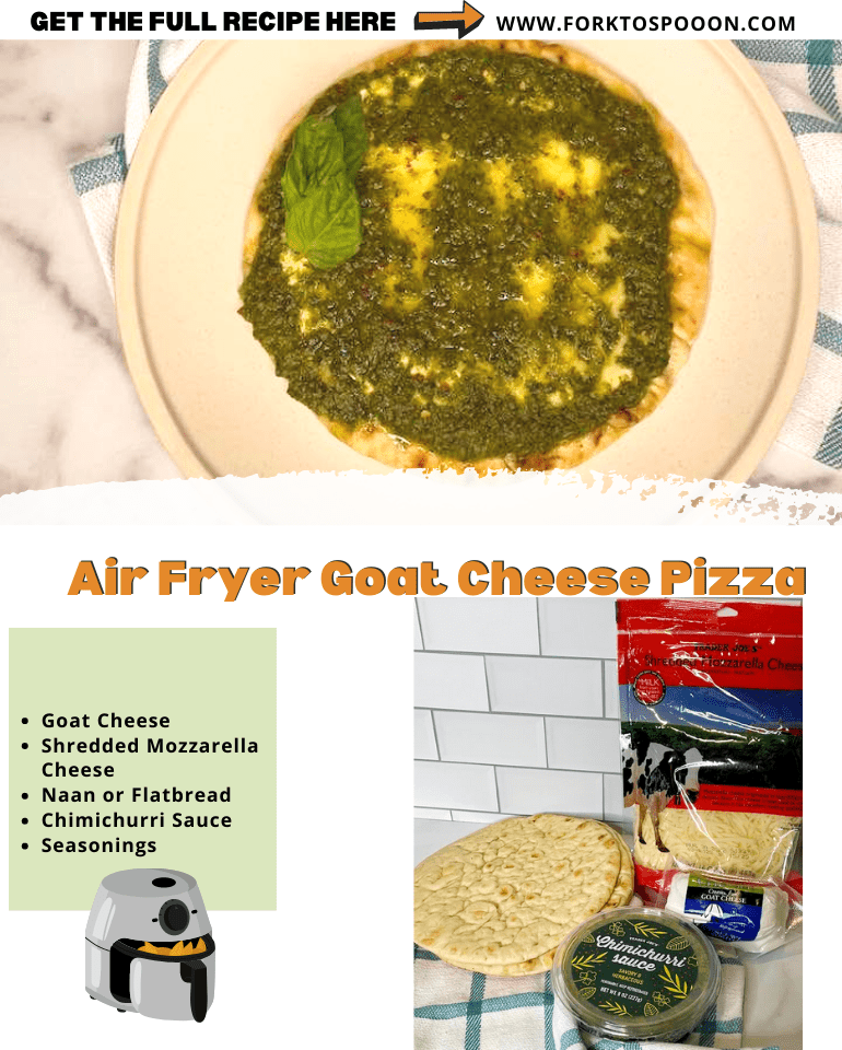 Air Fryer Goat Cheese Pizza