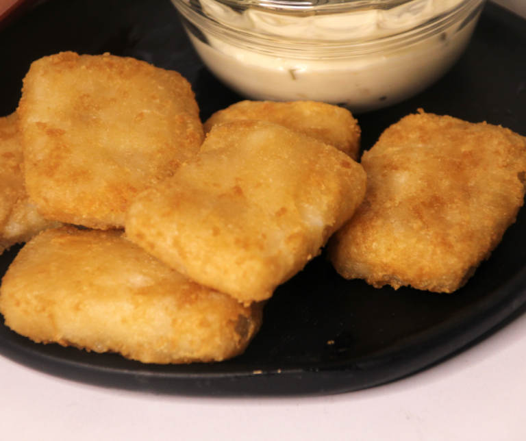 Air Fryer Trader Joe's Battered Fish Nuggets Fork To Spoon