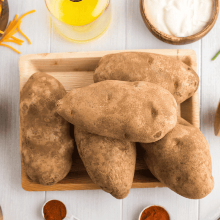 Ingredients needed for Air Fryer Potato Peels