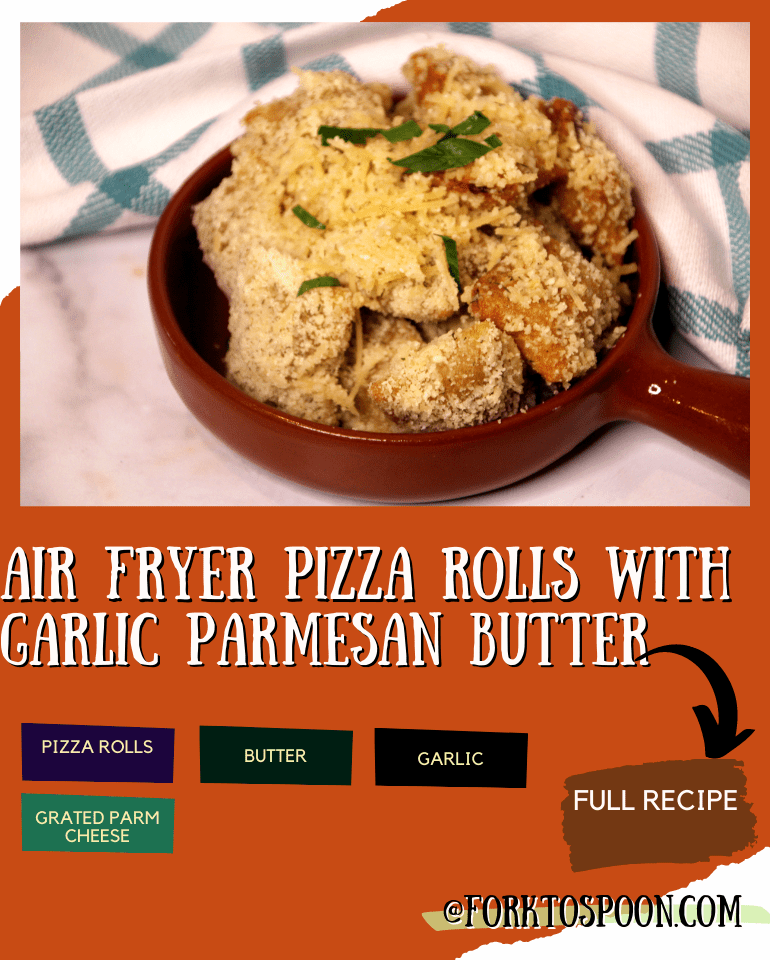 Air Fryer Pizza Rolls With Garlic Parmesan Butter