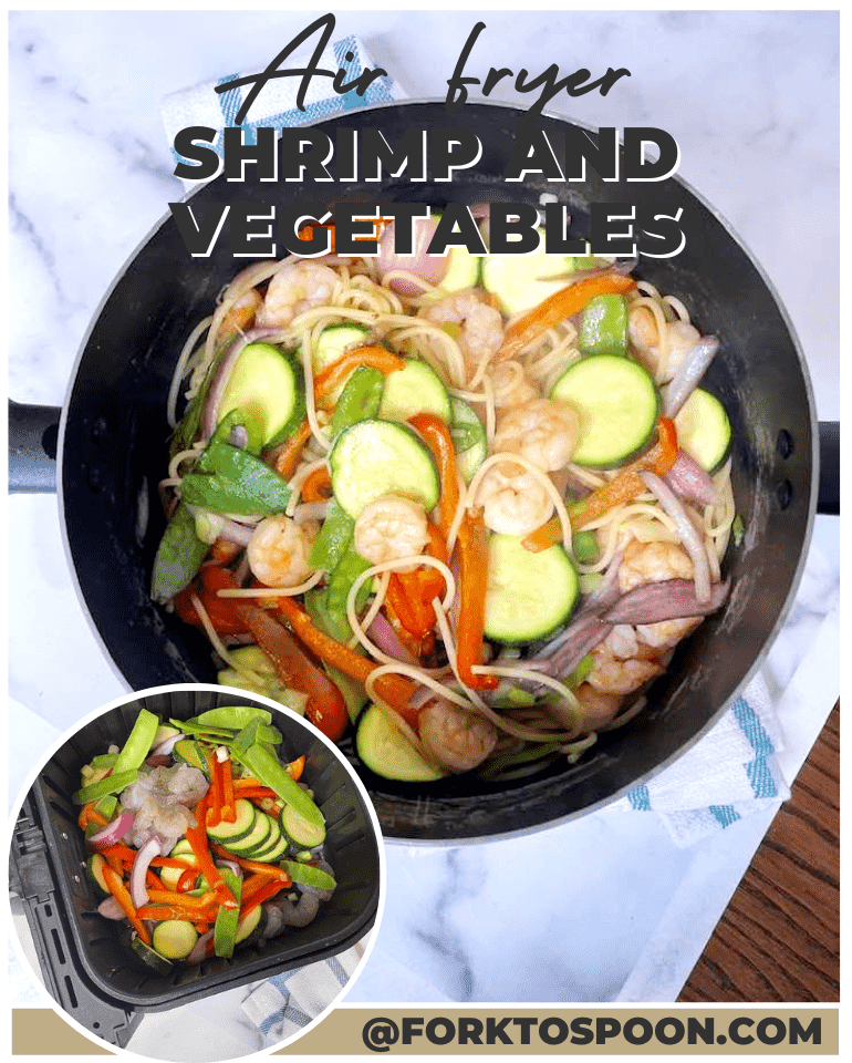 Air Fryer Shrimp and Vegetables