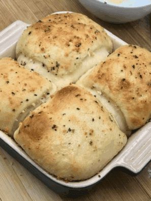 Easy Air Fryer Cheese Stuffed Garlic Rolls