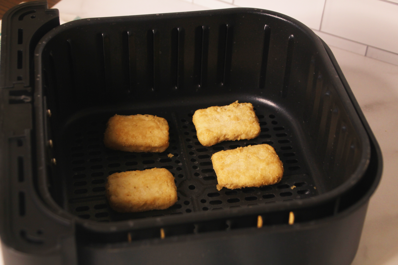 Air Fryer Trader Joe's Battered Fish Nuggets Fork To Spoon