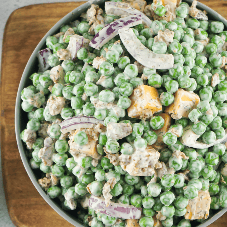 Old Fashioned Pea Salad With Egg 