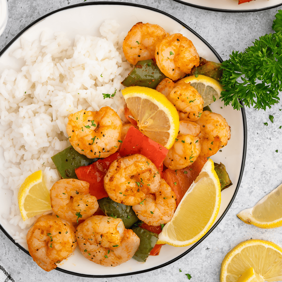 Homemade Panda Express Wok-Fired Shrimp with vegetables in savory sauce.