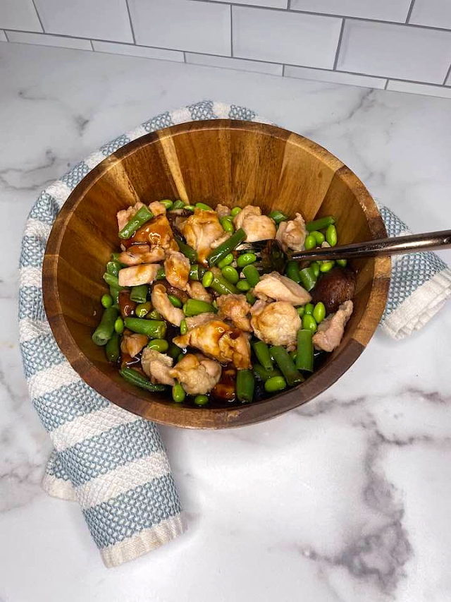 Air Fryer Trader Joe's Shiitake Mushroom Chicken Fork To Spoon