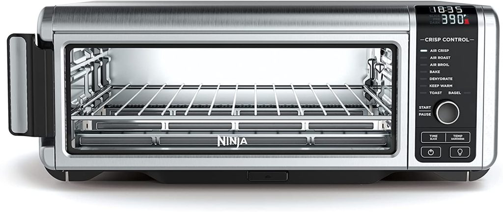 Ninja SP101 Digital Air Fry Countertop Oven with 8-in-1 Functionality, Flip Up & Away Capability for Storage Space, with Air Fry Basket,