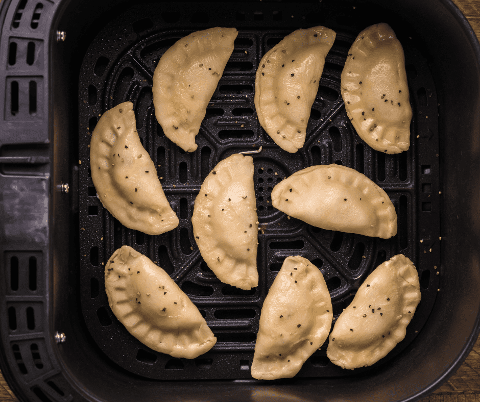 Air fryer breakfast empanadas are savory turnovers filled with scrambled eggs, cheese, and your favorite breakfast fillings. They turn wonderfully crispy on the outside, making them a convenient handheld morning meal.