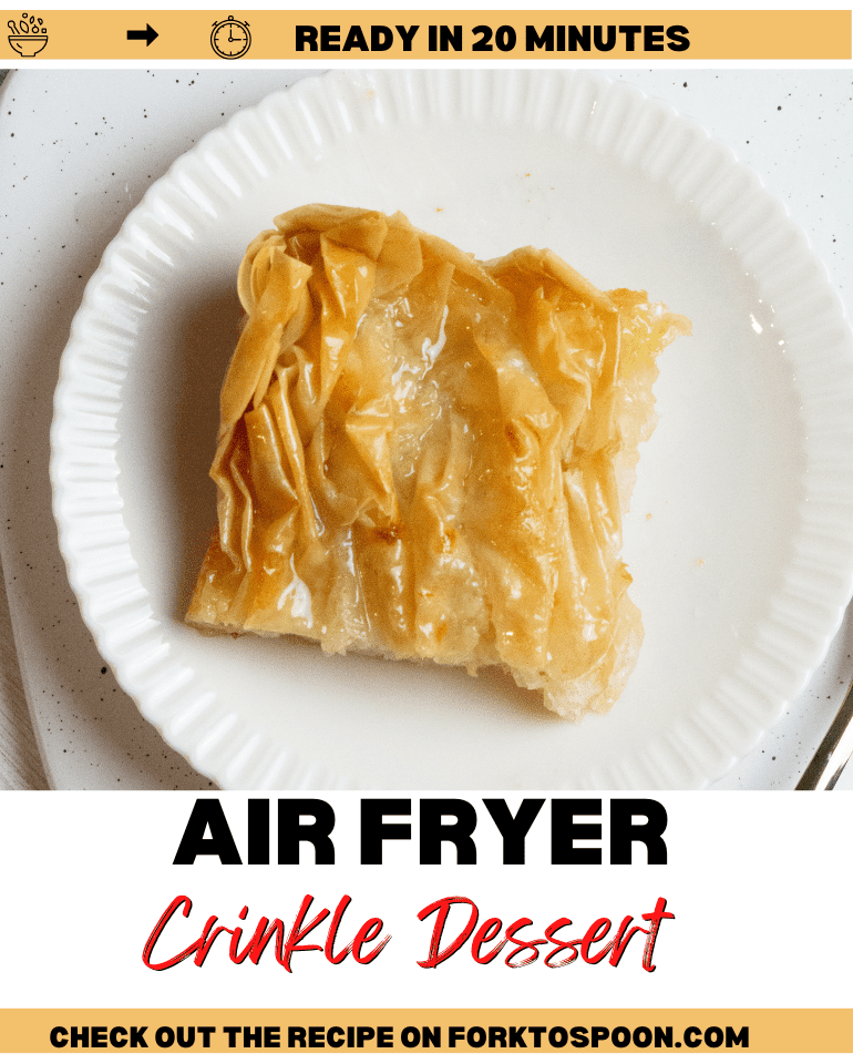 Air Fryer Crinkle Dessert