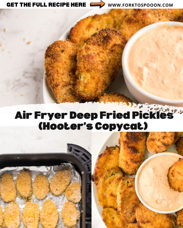 Air Fryer Deep Fried Pickles (Hooter’s Copycat) Fork To Spoon