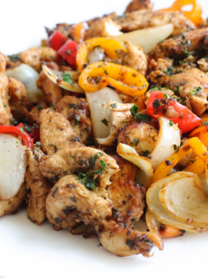 Air Fryer Fajita Vegetables (Copycat Chipotle, Ready in 15 Minutes)