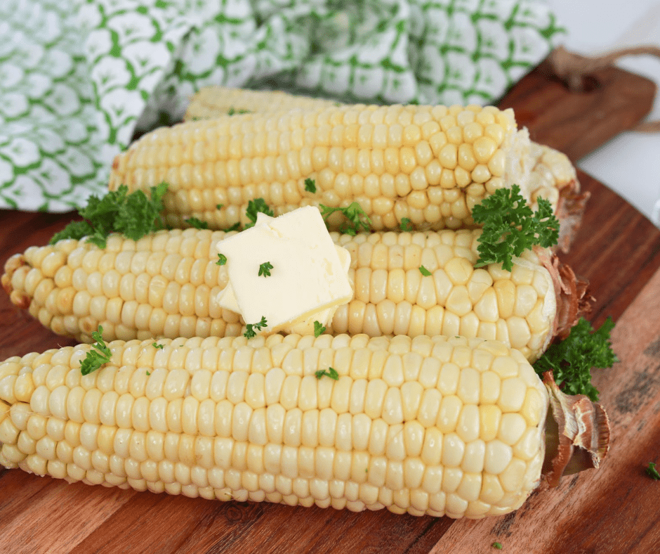 Frozen Corn on Plate