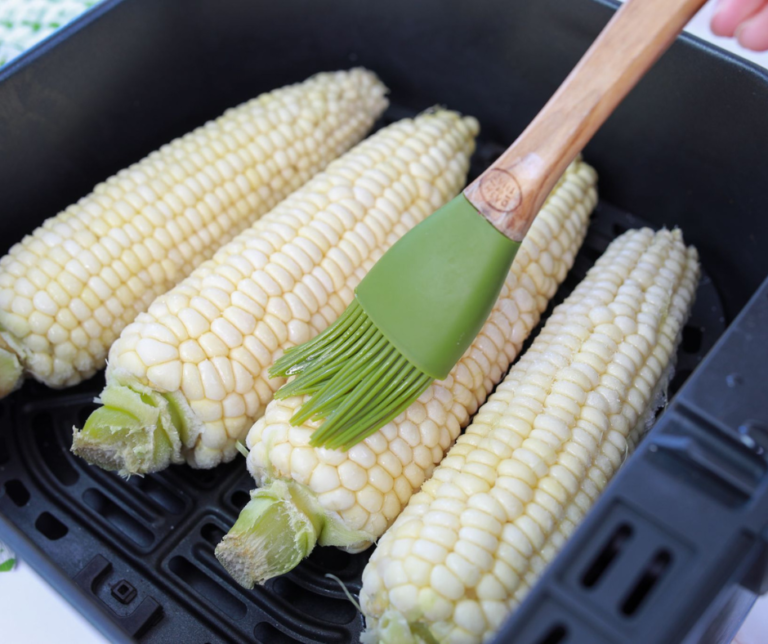 Air Fryer Frozen Corn on The Cob Fork To Spoon
