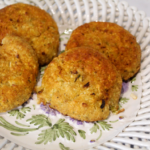 Air Fryer Frozen Crab Cakes On Plate