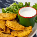 crispy air fryer frozen mini tacos golden crunchy shell on plate