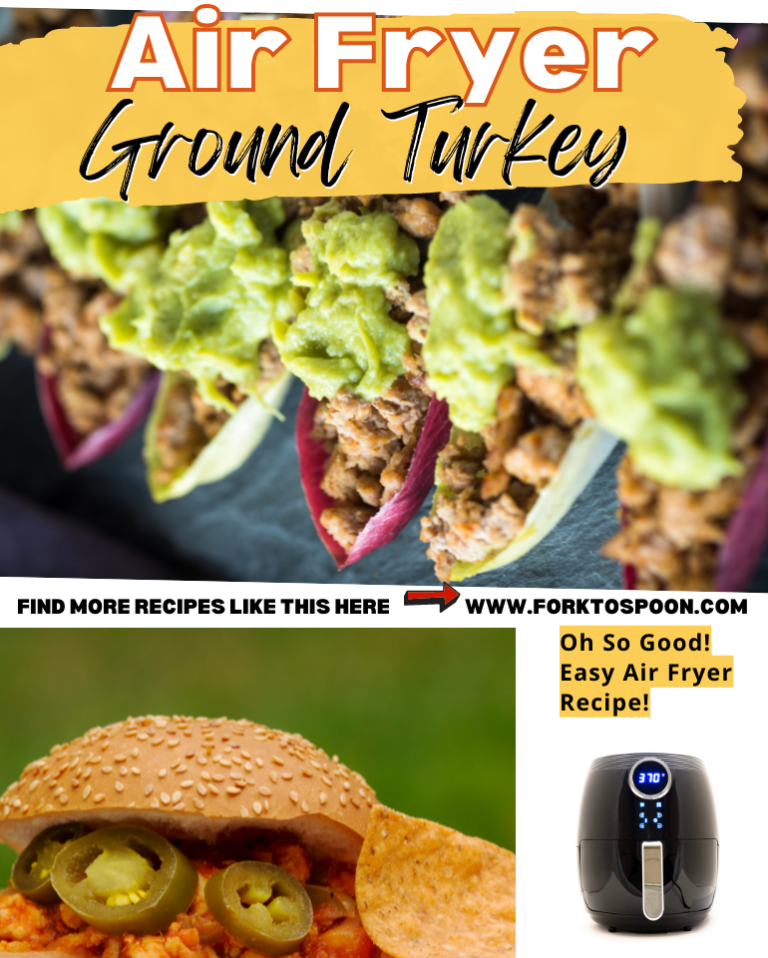 Air Fryer Ground Turkey Fork To Spoon
