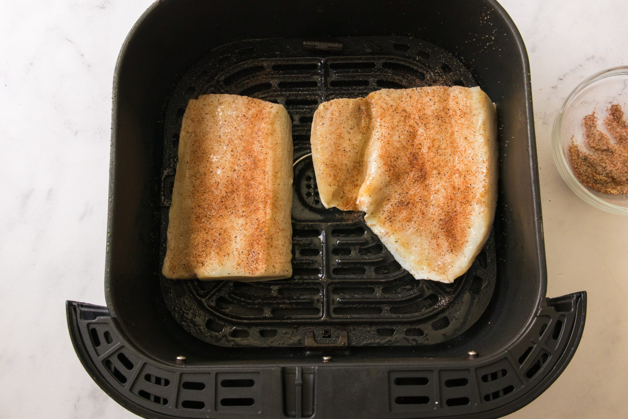 Air Fryer Halibut Fork To Spoon