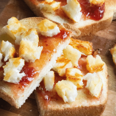 Air Fryer Halloumi Cheese Toast