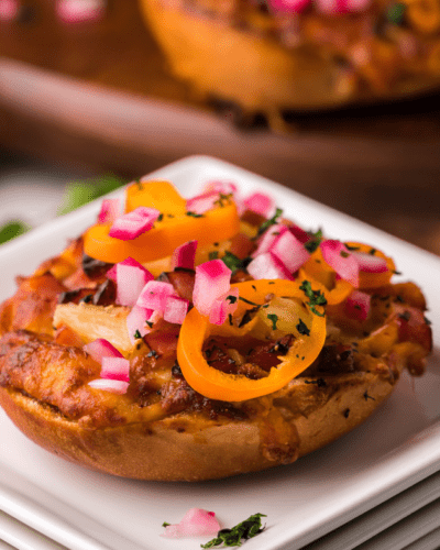 Air Fryer Hawaiian Barbecue Bagel Bites