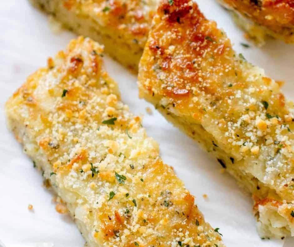 Air Fryer KETO Garlic Cheese Bread