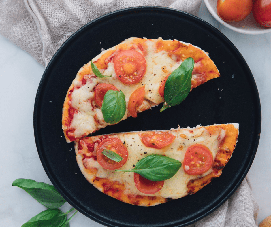 Dairy-Free Flatbread Margarita Pizza with Hamilton Beach Sure-Crisp Air  Fryer Toaster Oven