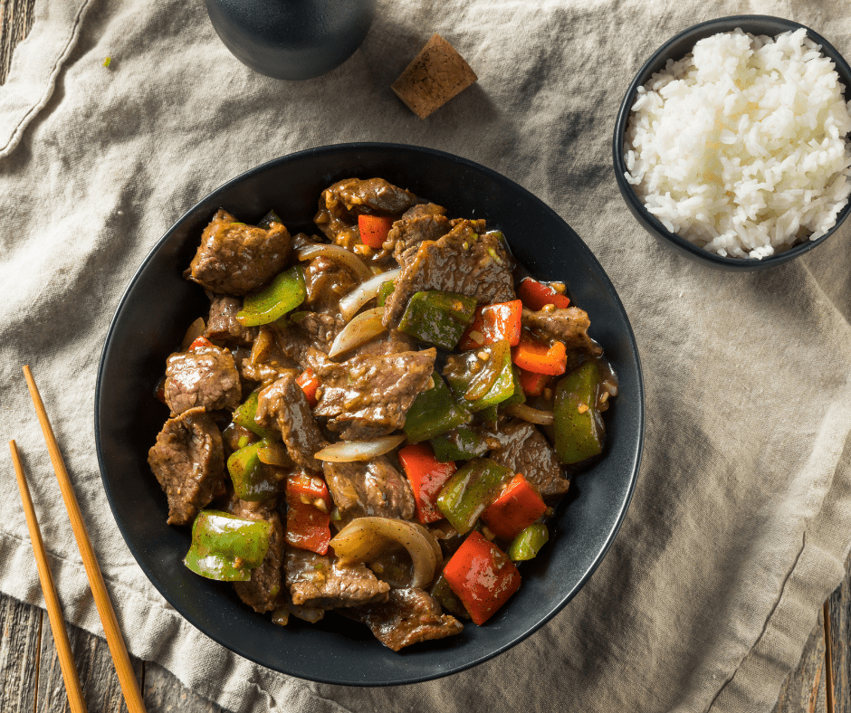 Air Fryer Pepper Steak