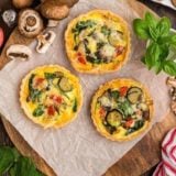 Air Fryer Quiche Primavera