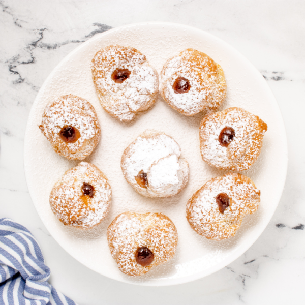 Air Fryer Sufganiyot (JamFilled Doughnuts) Recipe Fork To Spoon
