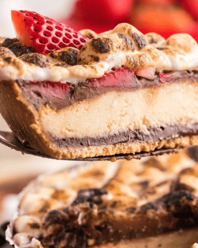 Air Fryer Berry S’mores Cheesecake