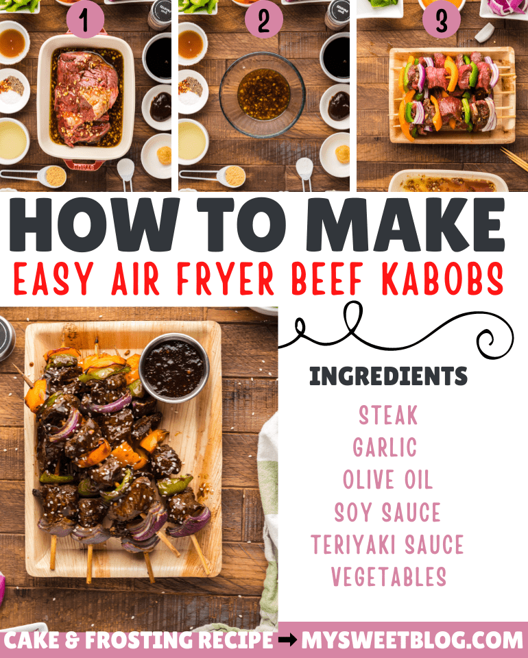 Easy Air Fryer Beef Kabobs